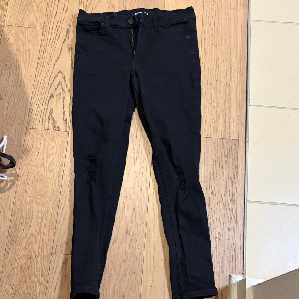 Express Black Skinny Jeans